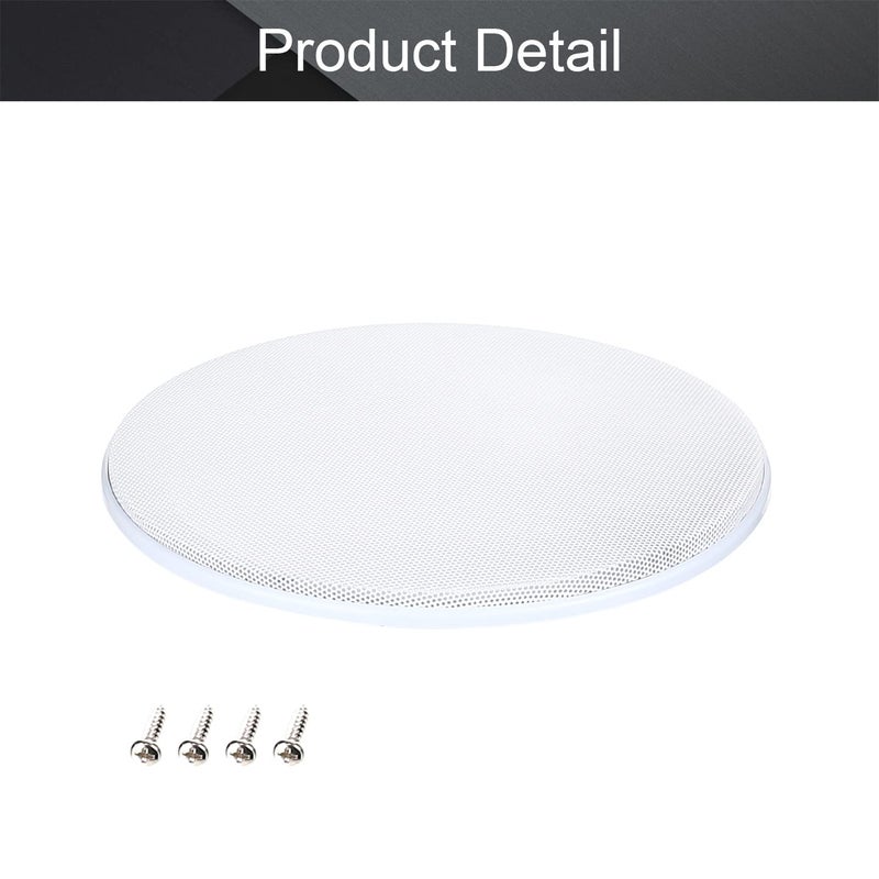 Fielect غطاء شبكة مكبر الصوت Fielect 8 بوصة - واقي شبكة فرعية دائري أبيض - Image 5